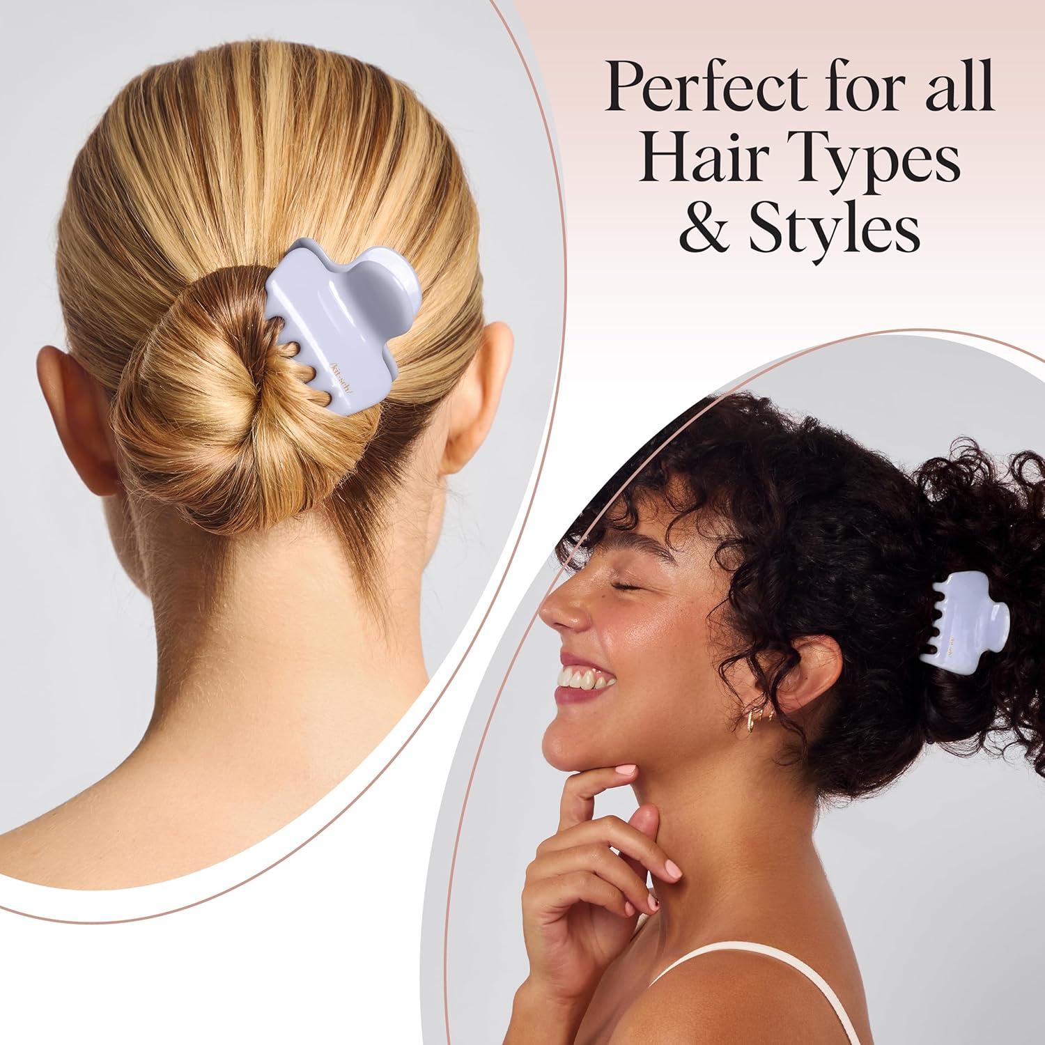 imageKitsch ampamp MickeyMinnie Hair Claw with Rhinestones Cute and Elegant Claw Clips for Girls Great for All Hair Types Recycled Plastic  Ideal Gifts for Women  1pc BlackHydrangea Breeze