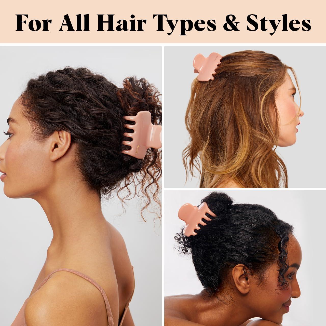 imageKitsch ampamp MickeyMinnie Hair Claw with Rhinestones Cute and Elegant Claw Clips for Girls Great for All Hair Types Recycled Plastic  Ideal Gifts for Women  1pc BlackRosewood