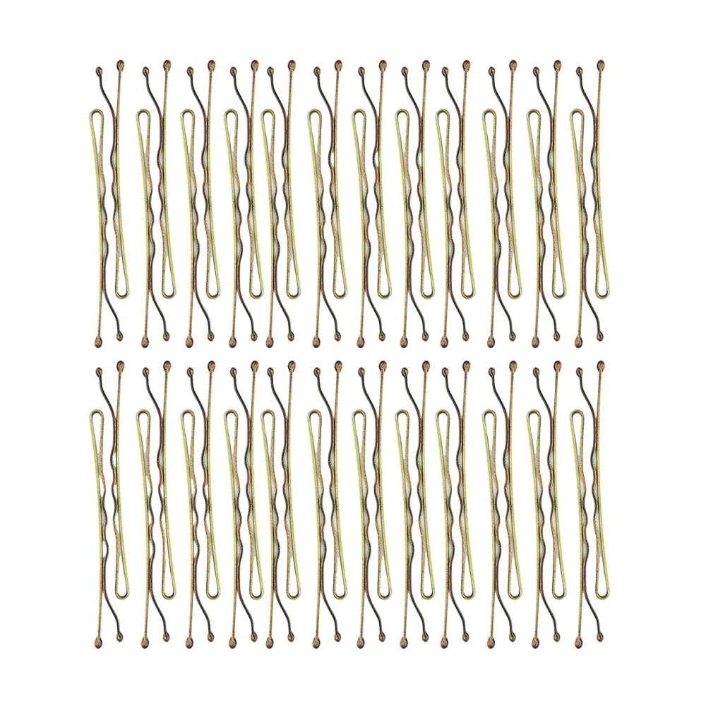 imageKitsch Blonde Bobby Pins  187 Inches  Ideal for Blonde Thick ampamp Thin Hair  Hair Styling Accessories for Kids Girls and Women  Stylish and Secure Hair Pin  Ideal Gifts for Women  45 pcsBrown