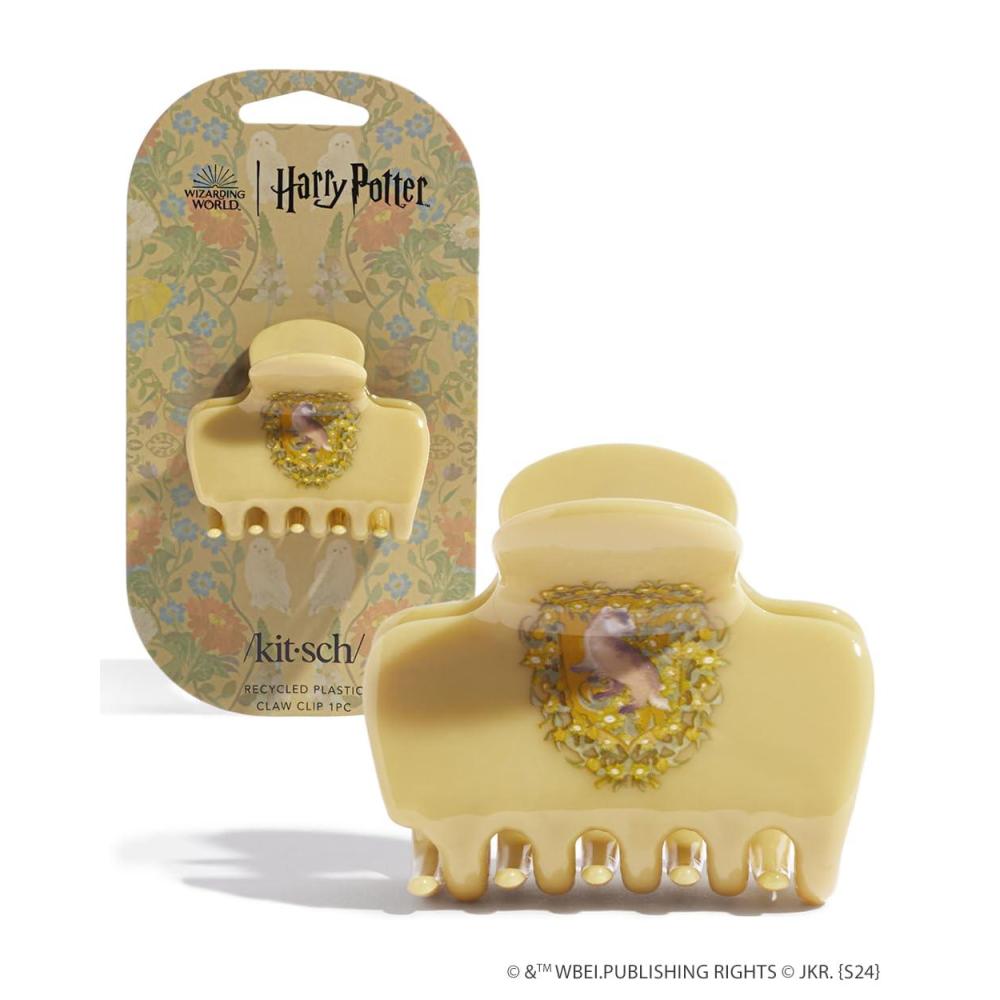 imageKitsch ampamp MickeyMinnie Hair Claw with Rhinestones Cute and Elegant Claw Clips for Girls Great for All Hair Types Recycled Plastic  Ideal Gifts for Women  1pc BlackHufflepuff