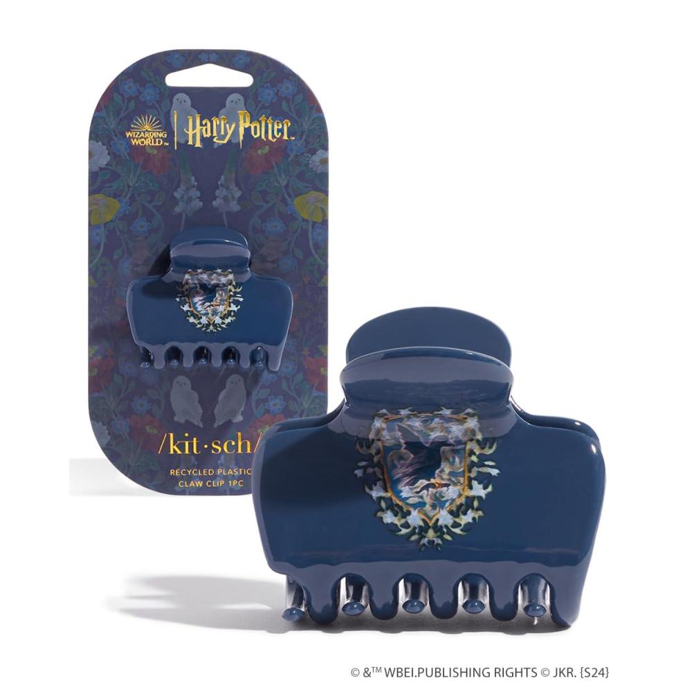 imageKitsch ampamp MickeyMinnie Hair Claw with Rhinestones Cute and Elegant Claw Clips for Girls Great for All Hair Types Recycled Plastic  Ideal Gifts for Women  1pc BlackRavenclaw