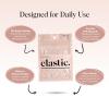imageKitsch Hair Ties No Damage for Kids Teens and Women  Rubber Bands for Hair Styling  No Snag Hair Elastics  Daily Hair Accessories  Ideal Gifts for Women  500pcs ClearClear