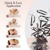 imageKitsch Hair Ties No Damage for Kids Teens and Women  Rubber Bands for Hair Styling  No Snag Hair Elastics  Daily Hair Accessories  Ideal Gifts for Women  500pcs ClearBlack