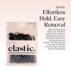 imageKitsch Hair Ties No Damage for Kids Teens and Women  Rubber Bands for Hair Styling  No Snag Hair Elastics  Daily Hair Accessories  Ideal Gifts for Women  500pcs ClearBlack