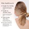 imageKitsch Hair Ties No Damage for Kids Teens and Women  Rubber Bands for Hair Styling  No Snag Hair Elastics  Daily Hair Accessories  Ideal Gifts for Women  500pcs ClearBlack