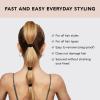 imageKitsch Hair Ties for Women Hair Ties No Damage Elastics Ponytail Holders  No Breakage Stretchy Hairties for Everyday Use  Recycled Polyester Material  Ideal Gifts for Women 20 pcs  BlackBlack Standard Pack of 20
