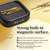 imageKitsch Magnetic Bobby Pin Holder  Cute Stuff Strong Magnetic Pin Holder for Desk ampamp Vanity Securely Holds Metal Hair Clips Bobby Pins ampamp Paper Clip  Ideal Gifts for Women  Black 1 Pc