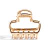 imageKitsch Open Shape Metal Hair Clips for Women  Durable ampamp Elegant Metal Claw Clips  Strong Hold for Updo and Half Up Styles  Ideal Gifts for Women  Hematite 1pcGold