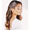 imageKitsch Rhinestone Bobby Pins for Women Stylish and Decorative Hair Accessories  Extra Long Rhinestone Hair Clips for Events  Ideal Gifts for Women  Set of 4 Gold and SilverRhinestone Rose Gold Bobby Pins