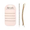 imageKitsch Rhinestone Bobby Pins for Women Stylish and Decorative Hair Accessories  Extra Long Rhinestone Hair Clips for Events  Ideal Gifts for Women  Set of 4 Gold and SilverRhinestone Gold and Silver