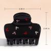 imageKitsch Rhinestone Hair Claw Clip Strong Grip Recycled Plastic Hair Clip for Thick Curly ampamp Fine Hair Medium  Ideal Gifts for Women Camel 1pcBlack
