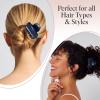 imageKitsch Rhinestone Hair Claw Clip Strong Grip Recycled Plastic Hair Clip for Thick Curly ampamp Fine Hair Medium  Ideal Gifts for Women Camel 1pcBlue Orchid