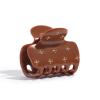 imageKitsch Rhinestone Hair Claw Clip Strong Grip Recycled Plastic Hair Clip for Thick Curly ampamp Fine Hair Medium  Ideal Gifts for Women Camel 1pcRhinestone Camel