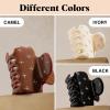 imageKitsch Rhinestone Hair Claw Clip Strong Grip Recycled Plastic Hair Clip for Thick Curly ampamp Fine Hair Medium  Ideal Gifts for Women Camel 1pcRhinestone Camel