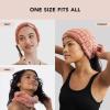 imageKitsch Spa Headband for Women  Soft Stretchy Skincare Headband for Washing Face Makeup ampamp Facials  ExtraWide NonSlip for Beauty Routines ampamp SelfCare  Ideal Gifts for Women  Misty BlueDustyRose