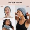 imageKitsch Spa Headband for Women  Soft Stretchy Skincare Headband for Washing Face Makeup ampamp Facials  ExtraWide NonSlip for Beauty Routines ampamp SelfCare  Ideal Gifts for Women  Misty BlueMistyBlue