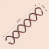 imageKitsch Spiral Bobby Pins for Girls and Women  Hair Bun Maker  Rounded Tips ChipResistant Bun Twist Spiral Hair Pins  Secure Hold AllDay  Ideal Gifts for Women  3Pcs BrownBrown