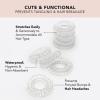 imageKitsch Spiral Hair Ties for Women  Creaseless and Dentfree Coil Hair Ties  No Damage Phone Cord Coils  Made of Flexible and Durable Plastic  Ideal Gifts for Women  4pcs ClearTransparentTransparentMega