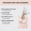 imageKitsch U Shaped Hair Pins for Girls Teens ampamp Women  Hairpin Perfect for Updos Ballet Buns ampamp Wig Styling  Ideal Gifts for Women  3 Inches ampamp 25 Inches Brown 18Pcs