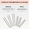 imageKitsch U Shaped Hair Pins for Girls Teens ampamp Women  Hairpin Perfect for Updos Ballet Buns ampamp Wig Styling  Ideal Gifts for Women  3 Inches ampamp 25 Inches Brown 18Pcs