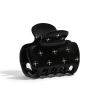 imageKitsch ampamp MickeyMinnie Hair Claw with Rhinestones Cute and Elegant Claw Clips for Girls Great for All Hair Types Recycled Plastic  Ideal Gifts for Women  1pc BlackRhinestone Black
