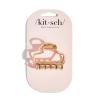 imageKitsch Open Shape Metal Hair Clips for Women  Durable ampamp Elegant Metal Claw Clips  Strong Hold for Updo and Half Up Styles  Ideal Gifts for Women  Hematite 1pcGold