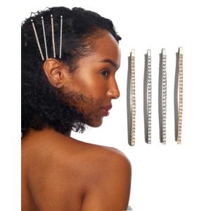 imageKitsch Gem Bobby Pins for Women  Stylish Rhinestone Hair Accessories  Elegant Hair Pins Decorative for Styling  Bobby Pin Set  Garden Bouquet  Ideal Gifts for Women 8pcsRhinestone Gold and Silver