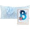 imageKitsch x Lisa Frank Satin Pillowcase with Zipper for Hair ampamp Skin Softer Than Silk Pillow Cases Queen WrinkleFree Smooth and Cooling Satin Pillow Covers StandardQueen Size 19x26  Angel KittyBridgerton  Toile De Blue