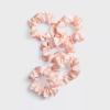 imageBridgerton x Kitsch Satin Scrunchies for Women No Snag No Tugging Soft amp Comfortable Scrunchies for Girls Perfect for Day or Night  Ideal Gifts for Women  Toile De Blue 2pcsBlush