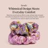 imageBridgerton x Kitsch Satin Scrunchies for Women No Snag No Tugging Soft amp Comfortable Scrunchies for Girls Perfect for Day or Night  Ideal Gifts for Women  Toile De Blue 2pcsLisa Frank