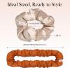 imageBridgerton x Kitsch Satin Scrunchies for Women No Snag No Tugging Soft amp Comfortable Scrunchies for Girls Perfect for Day or Night  Ideal Gifts for Women  Toile De Blue 2pcsSedona
