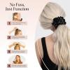 imageBridgerton x Kitsch Satin Scrunchies for Women No Snag No Tugging Soft amp Comfortable Scrunchies for Girls Perfect for Day or Night  Ideal Gifts for Women  Toile De Blue 2pcsBlack