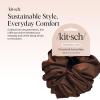 imageBridgerton x Kitsch Satin Scrunchies for Women No Snag No Tugging Soft amp Comfortable Scrunchies for Girls Perfect for Day or Night  Ideal Gifts for Women  Toile De Blue 2pcsBlack  Chocolate