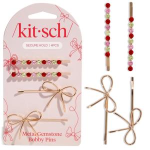 imageKitsch Spider Hair Clips for Women  Rhinestone Hair Accessories with Strong Grip  Sparkly Barrettes for Styling amp Everyday Hairstyles  Ideal Gifts for Women  2 PcsRed  Pink  Green