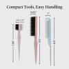 imageKitsch Detail amp Define Styling Brushes Set  Hair Styling Combs Kit with Pintail Comb Edge Brush amp Teasing Tool Comb Set for Precision Parts Smooth Edges Volume amp Slick Back Hair Brush Styling