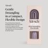 imageKitsch Mini Detangling Flexi Hairbrush  Flexible Curly Hair Brush for Women Men amp Kids  Detangler Brush with Bendable Frame and UltraSmooth Bristles for Wet or Dry Strands  Soft Violet