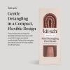 imageKitsch Mini Detangling Flexi Hairbrush  Flexible Curly Hair Brush for Women Men amp Kids  Detangler Brush with Bendable Frame and UltraSmooth Bristles for Wet or Dry Strands  Terracotta