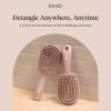 imageKitsch Mini Detangling Flexi Hairbrush  Flexible Curly Hair Brush for Women Men amp Kids  Detangler Brush with Bendable Frame and UltraSmooth Bristles for Wet or Dry Strands  Terracotta
