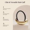 imageKitsch Rhinestone Gold Hair Cuff  Metal Ponytail Cuff for Braids Updos amp Everyday Hairstyle  Durable amp Elegant Hair Ties  Girl Fashion Accessories  Ideal Gifts For Women  1pcGold