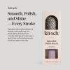 imageKitsch Smooth amp Polish Brush  Dual Bristle Detangler Brush Shine amp Frizz Control  Vegan Boar amp Nylon Hair Brush wCushioned Pad for Scalp Massage  Hair Care Tool for All Hair Types  Soft VioletSoft Violet