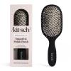 imageKitsch Smooth amp Polish Brush  Dual Bristle Detangler Brush Shine amp Frizz Control  Vegan Boar amp Nylon Hair Brush wCushioned Pad for Scalp Massage  Hair Care Tool for All Hair Types  Soft VioletBlack