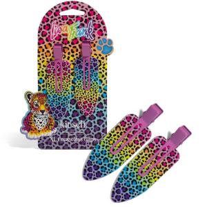 imageBridgerton x Kitsch Creaseless Hair Clips for Women  No Crease No Bend Hair Clips for Styling Bangs Makeup Application Face Wash  Recycled Acrylic  Toile in Bloom  Ideal Gifts for Women 4pcsRainbow Leopard