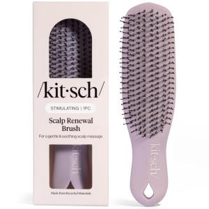 imageKitsch Scalp Renewal Brush  Exfoliating amp Scalp Massager for Hair Growth Gentle Head Massage Brush to Remove Buildup Boost Circulation amp Relaxing Head Scrubber for Washing Hair  Soft Violet