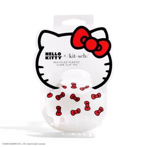 imageKitsch x Hello Kitty Medium Hair Clips for Women  Strong Hold Claw Clips for Thick or Thin Hair  Recycled Plastic NonSlip Durable  Ideal Gifts For Women  White with Red BowsRed Kitty Bows