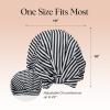 imageBridgerton x Kitsch SatinLined Flexi Shower Caps for Women Reusable Waterproof  Large Wide Shower Cap for Women amp Men Adjustable Stylish Hair Cap for Showers For Long amp Short Hair  WisteriaStripe