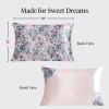 imageBridgerton x Kitsch Satin Pillowcase with Zipper for Hair amp Skin  Softer Than Silk Pillow Cases Smooth Cooling Satin Pillow Case WrinkleFree Pillow Cases Standard Size 19x26  WisteriaWisteria
