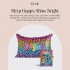 imageBridgerton x Kitsch Satin Pillowcase with Zipper for Hair amp Skin  Softer Than Silk Pillow Cases Smooth Cooling Satin Pillow Case WrinkleFree Pillow Cases Standard Size 19x26  WisteriaRainbow Leopard