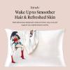 imageBridgerton x Kitsch Satin Pillowcase with Zipper for Hair amp Skin  Softer Than Silk Pillow Cases Smooth Cooling Satin Pillow Case WrinkleFree Pillow Cases Standard Size 19x26  WisteriaWonder Woman  Believe in Wonder