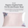 imageBridgerton x Kitsch Satin Pillowcase with Zipper for Hair amp Skin  Softer Than Silk Pillow Cases Smooth Cooling Satin Pillow Case WrinkleFree Pillow Cases Standard Size 19x26  WisteriaWisteria