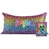 imageBridgerton x Kitsch Satin Pillowcase with Zipper for Hair amp Skin  Softer Than Silk Pillow Cases Smooth Cooling Satin Pillow Case WrinkleFree Pillow Cases Standard Size 19x26  WisteriaRainbow Leopard